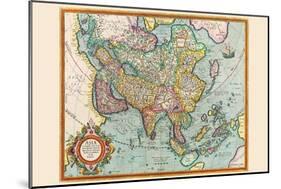 Asia-Jodocus Hondius-Mounted Art Print