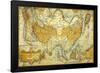 Asiae Nova Descrito- Antique Map Of Asia-null-Framed Poster