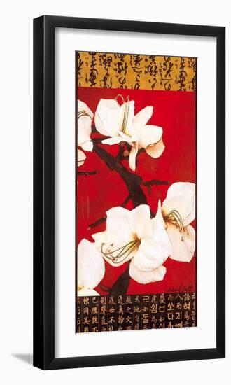 Asian Amaryllis II-Gabriel Scott-Framed Art Print