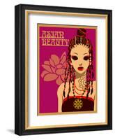 Asian Beauty at Party-Noriko Sakura-Framed Art Print