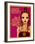 Asian Beauty at Party-Noriko Sakura-Framed Art Print