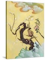 Asian Bird 3-Judy Mastrangelo-Stretched Canvas