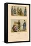 Asian Costumes and Transportation-Racinet-Framed Stretched Canvas