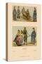 Asian Costumes and Transportation-Racinet-Stretched Canvas