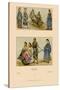 Asian Costumes and Transportation-Racinet-Stretched Canvas