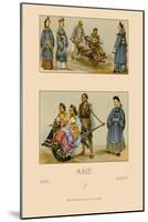 Asian Costumes and Transportation-Racinet-Mounted Art Print