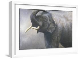 Asian Elephant Dusting-Jeremy Paul-Framed Giclee Print