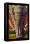 Asian Elephant - Paper Mosaic-Lantern Press-Framed Stretched Canvas