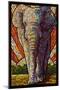 Asian Elephant - Paper Mosaic-Lantern Press-Mounted Art Print
