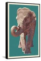 Asian Elephant-Lantern Press-Framed Stretched Canvas