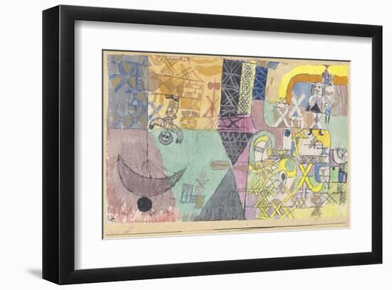 Asian Entertainers-Paul Klee-Framed Art Print