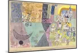 Asian Entertainers-Paul Klee-Mounted Art Print