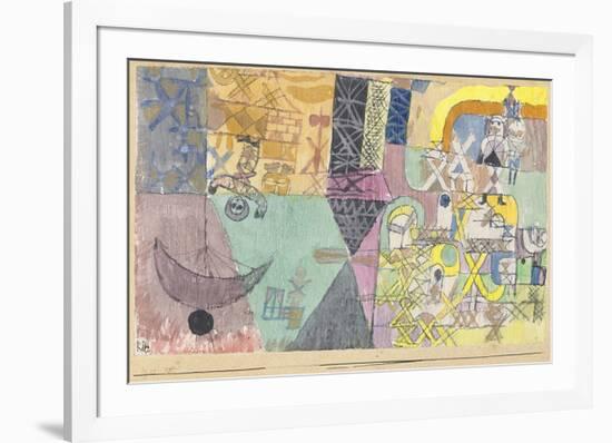 Asian Entertainers-Paul Klee-Framed Art Print