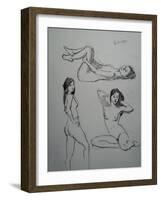 Asian Girl Study-Nobu Haihara-Framed Giclee Print