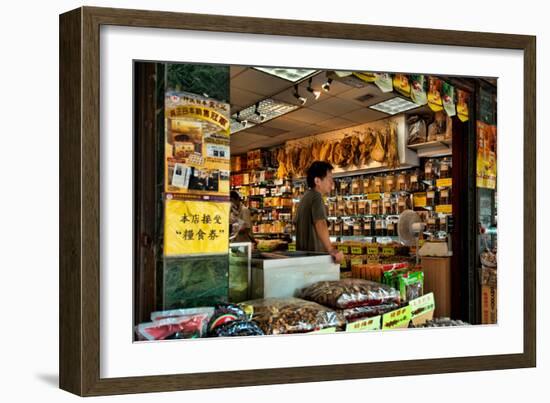 Asian Grocery Shop in Chinatown, New York City-Sabine Jacobs-Framed Photographic Print