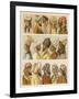 Asian Headwear Including Various Turbans-Racinet-Framed Art Print