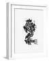 Asian Illustration of a Dragon-null-Framed Giclee Print