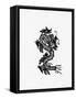 Asian Illustration of a Dragon-null-Framed Stretched Canvas