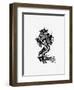 Asian Illustration of a Dragon-null-Framed Giclee Print