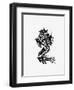 Asian Illustration of a Dragon-null-Framed Giclee Print