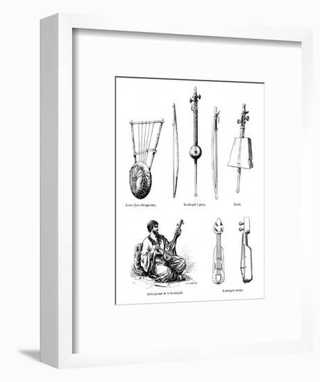 Asian Musical Instruments-null-Framed Art Print