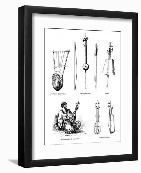 Asian Musical Instruments-null-Framed Art Print