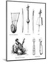 Asian Musical Instruments-null-Mounted Art Print
