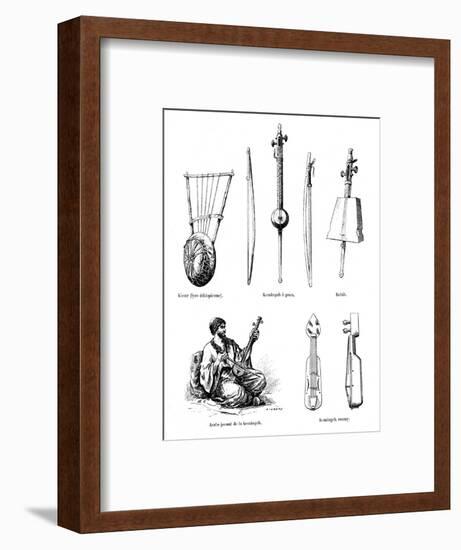 Asian Musical Instruments-null-Framed Art Print