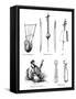 Asian Musical Instruments-null-Framed Stretched Canvas