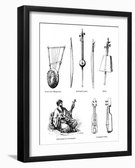 Asian Musical Instruments-null-Framed Art Print