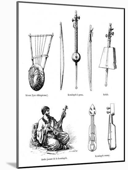 Asian Musical Instruments-null-Mounted Art Print