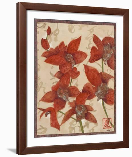 Asian Orchid II-Hollack-Framed Giclee Print