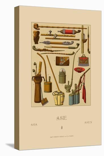 Asian Pipes-Racinet-Stretched Canvas