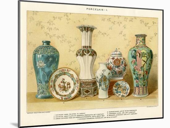 Asian Porcelains by Julius Bien, C.1880-Julius Bien-Mounted Giclee Print