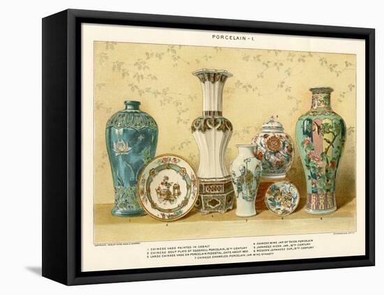 Asian Porcelains by Julius Bien, C.1880-Julius Bien-Framed Stretched Canvas