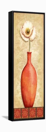 Asian Red II-Delphine Corbin-Framed Stretched Canvas