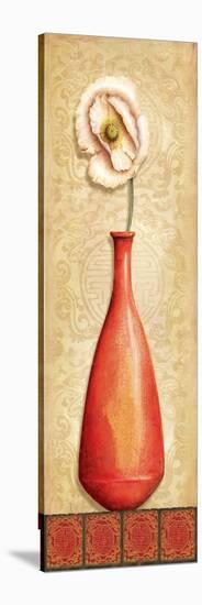 Asian Red III-Delphine Corbin-Stretched Canvas