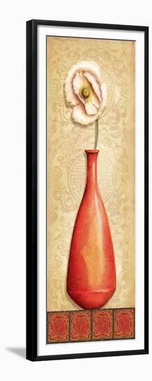 Asian Red III-Delphine Corbin-Framed Art Print