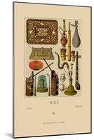 Asian Smoking Implements-Racinet-Mounted Art Print