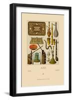 Asian Smoking Implements-Racinet-Framed Art Print