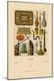 Asian Smoking Implements-Racinet-Mounted Art Print