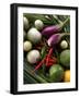 Asian Still Life with Aubergines, Chili and Limes-Foodcollection-Framed Photographic Print