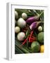 Asian Still Life with Aubergines, Chili and Limes-Foodcollection-Framed Photographic Print