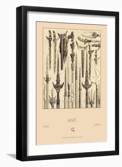 Asian Swords-Racinet-Framed Art Print