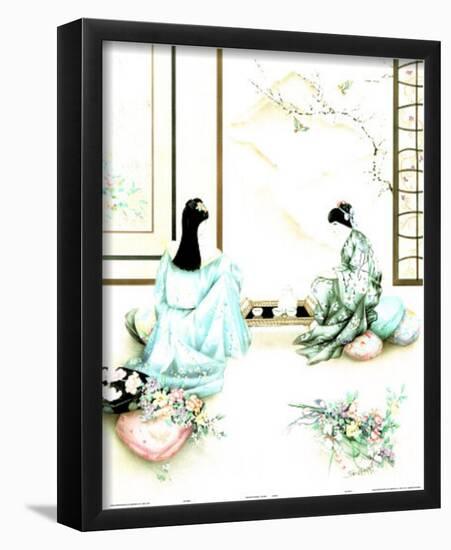 Asian Tea (Geisha) Art Print Poster-null-Framed Poster