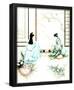 Asian Tea (Geisha) Art Print Poster-null-Framed Poster