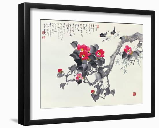 Asian Traditional Painting-WizData-Framed Art Print