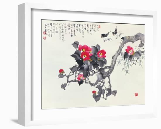 Asian Traditional Painting-WizData-Framed Art Print