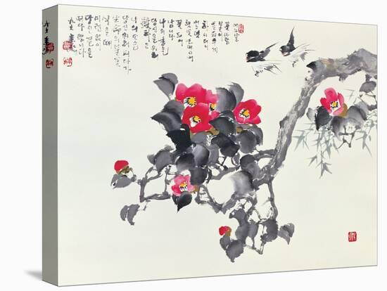 Asian Traditional Painting-WizData-Stretched Canvas