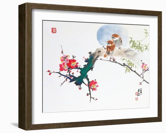 Asian Traditional Painting-WizData-Framed Art Print